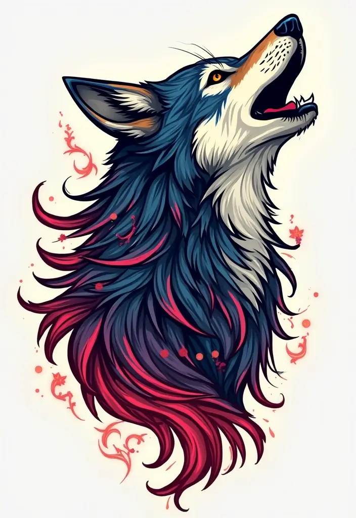 30 Howling Wolf Tattoo Meaning and Inspiring Designs - 4. Embracing the Wild Side