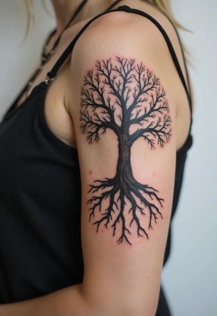 30 Karma Tattoo Meaning and Stunning Design Ideas - 4. Tree of Life
