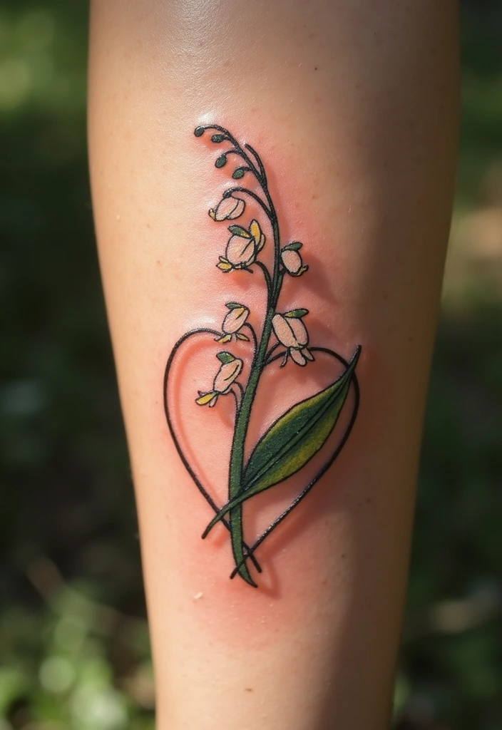 30 Lily of the Valley Tattoo Meaning and Design Ideas - 4. A Memorial Tattoo