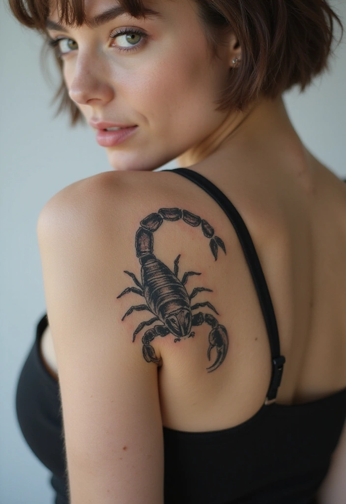 30 Scorpion Tattoo on Hand Meaning and Bold Designs - 4. Geometric Scorpion Designs: Modern and Bold