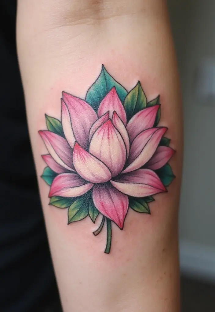 30 Strength Lotus Flower Tattoo Meaning and Designs - 4. Purity and Renewal: Fresh Beginnings