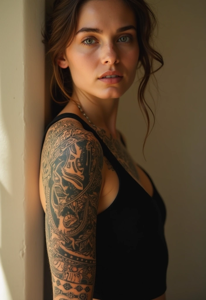 30 Tribal Half Sleeve Tattoos for Bold and Timeless Designs - 4. Cultural Symbols