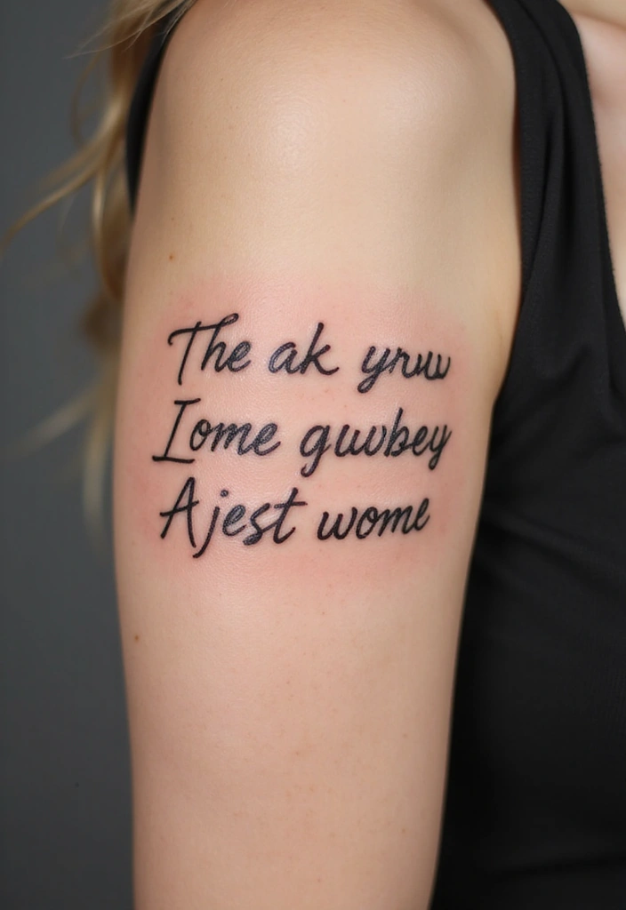 30 Women’s Popular Tattoos That Never Go Out of Style - 4. Simple Words or Phrases