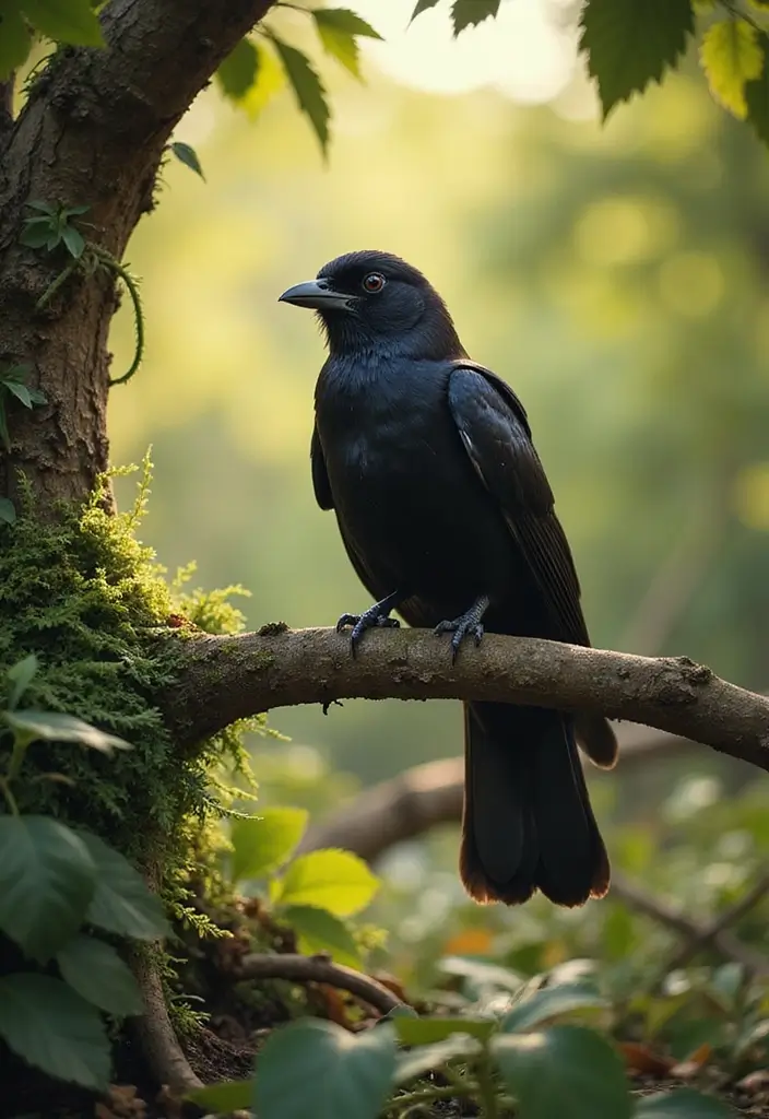 30 Black Bird Tattoo Meaning and Unique Designs - 5. Connection with Nature