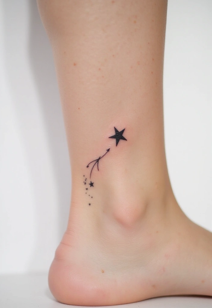 30 Celestial Star Tattoo Inspirations Full of Magic - 5. Shooting Star Designs