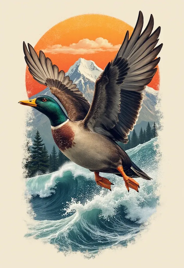 30 Duck Tattoo Meaning and Creative Designs - 5. The Spirit of Adventure