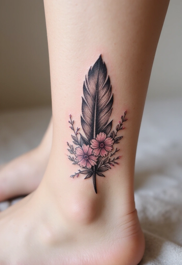 30 Karma Tattoo Meaning and Stunning Design Ideas - 5. Feather Symbol