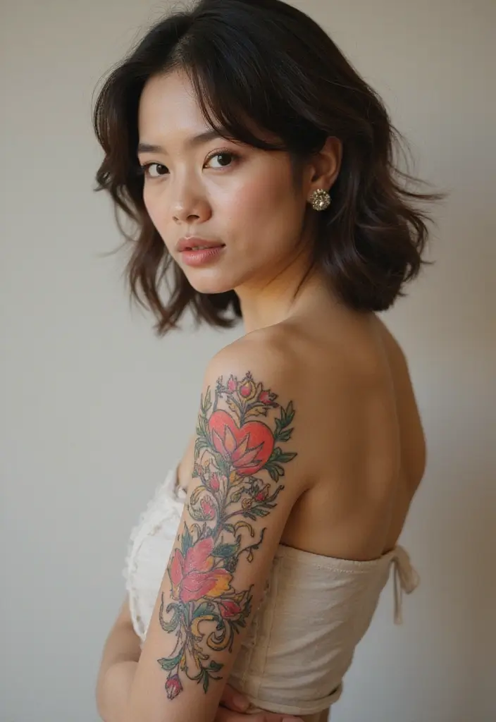 30 Korean Tattoos Symbols with Unique Meaning - 5. Jeong (정) - Affection and Connection