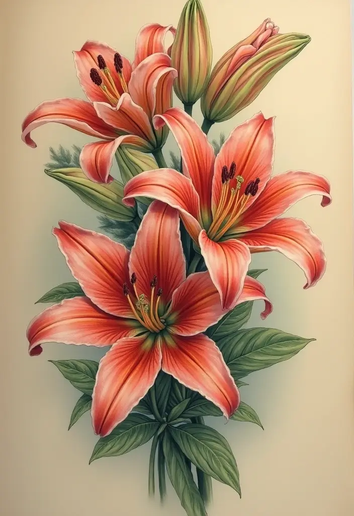 30 Lily Tattoo Symbolism Ideas for Elegant Ink - 5. Remembrance and Honor