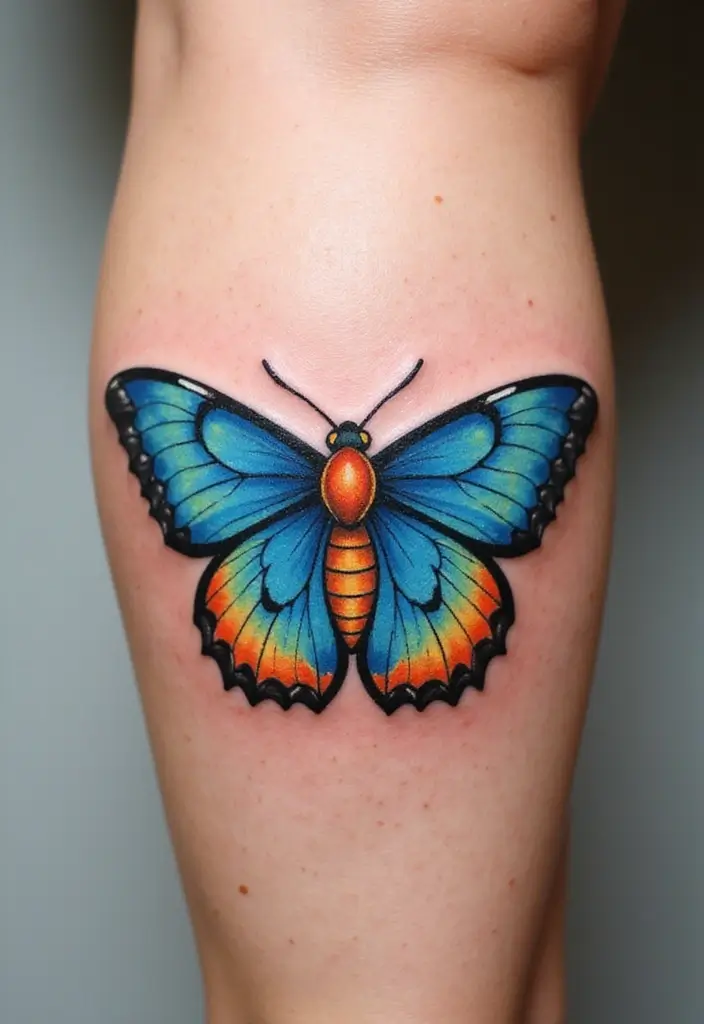 30 Moth Tattoo Designs with Symbolism and Beauty - 5. Colorful Moth Tattoos