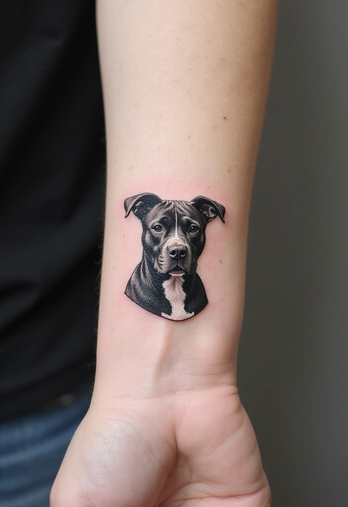 30 Pitbull Tattoo Designs Celebrating Strength and Loyalty - 5. Pitbull Silhouette