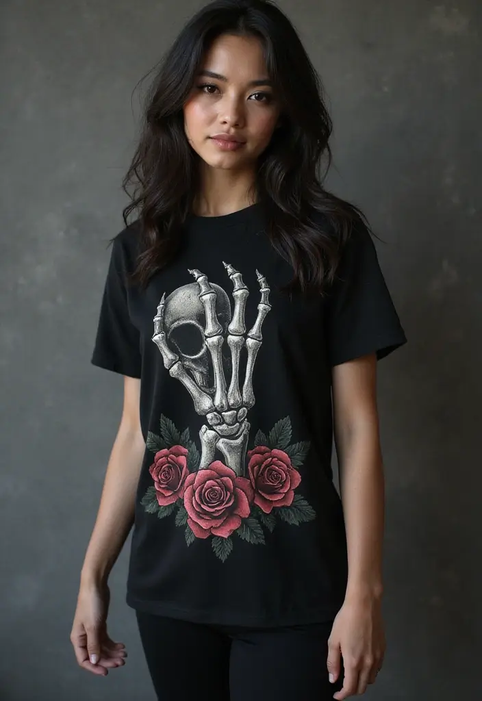 30 Skeleton Hand Tattoos with Edgy and Dark Styles - 5. Skull Integration