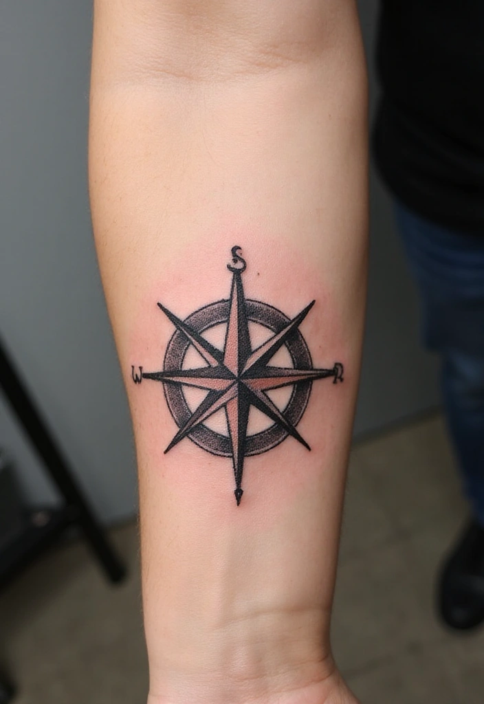 30 Small Tattoo Placements That Make a Big Statement - 5. Tiny Compass on the Forearm