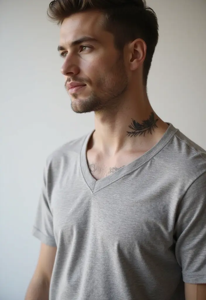 30 Subtle Men Tattoos That Look Minimal Yet Powerful - 5. Delicate Feather