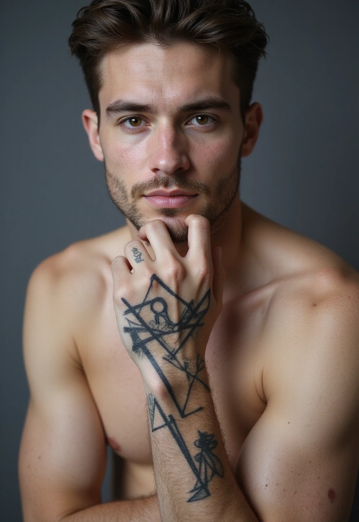 30 Symbol Hand Tattoos for Men That Speak Volumes - 5. Geometric Shapes