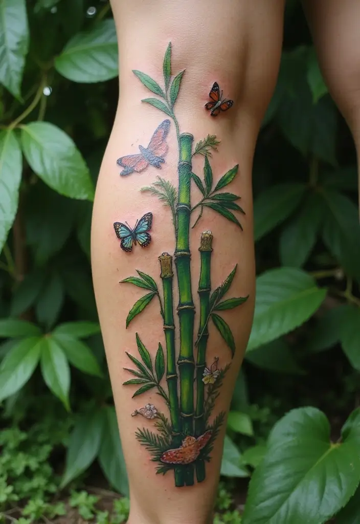 30 Bamboo Tattoo Meaning and Artistic Designs - 6. Nature's Beauty