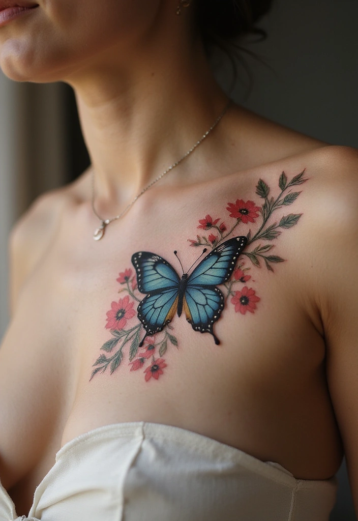 30 Butterfly Tattoo Placement Ideas That Enhance Beauty - 6. Ribcage: Art with a Hidden Message