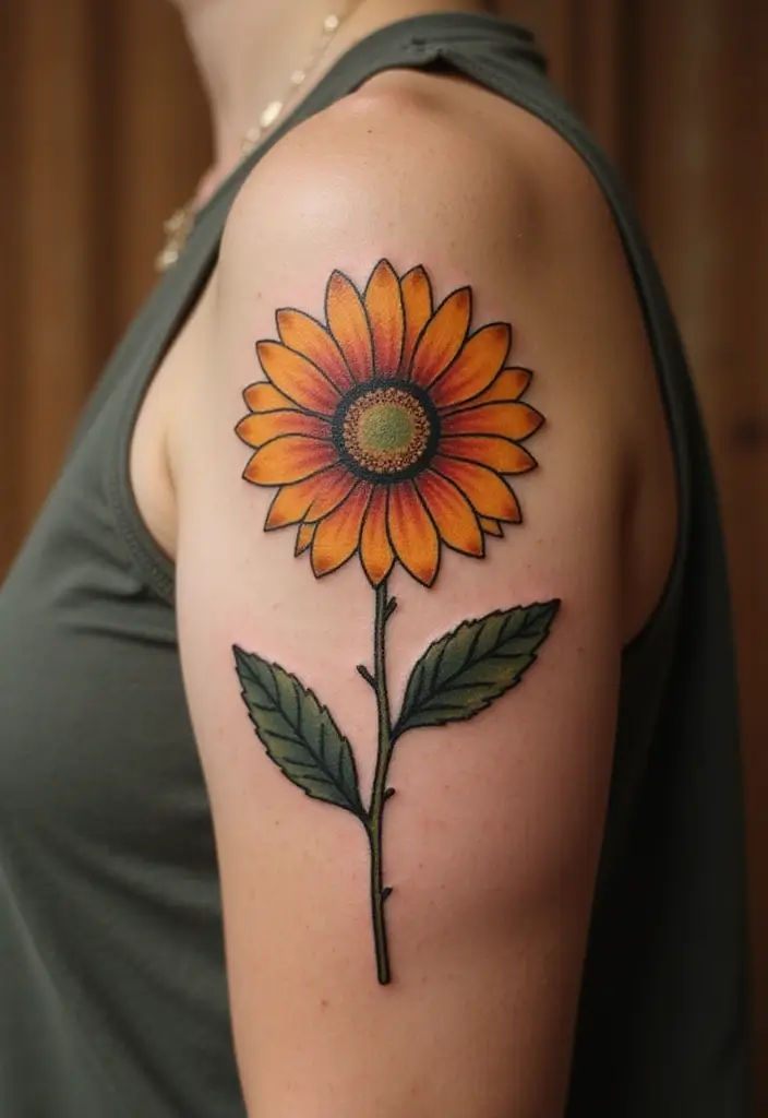 30 Daisy Tattoo Ideas for a Fresh and Delicate Design - 6. Vintage Daisy Design