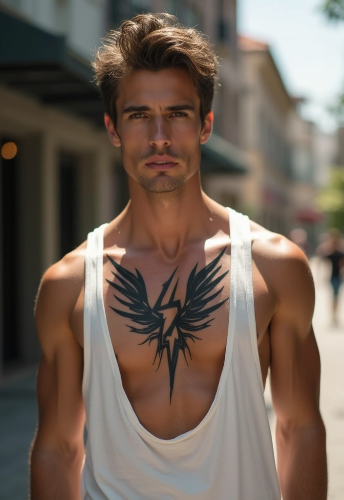 30 Lightning Tattoos for Men That Electrify Style - 6. Tribal Lightning Symbol