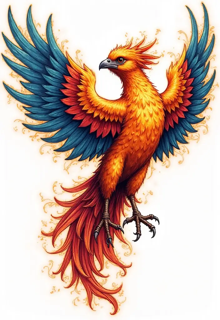 30 Male First Tattoo Ideas That Are Meaningful and Cool - 6. The Phoenix