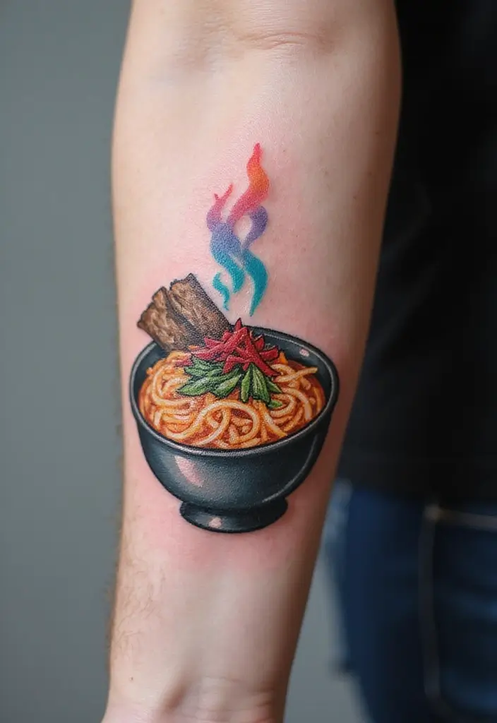 30 Naruto Tattoo Symbols for True Anime Fans - 6. The Ramen Bowl