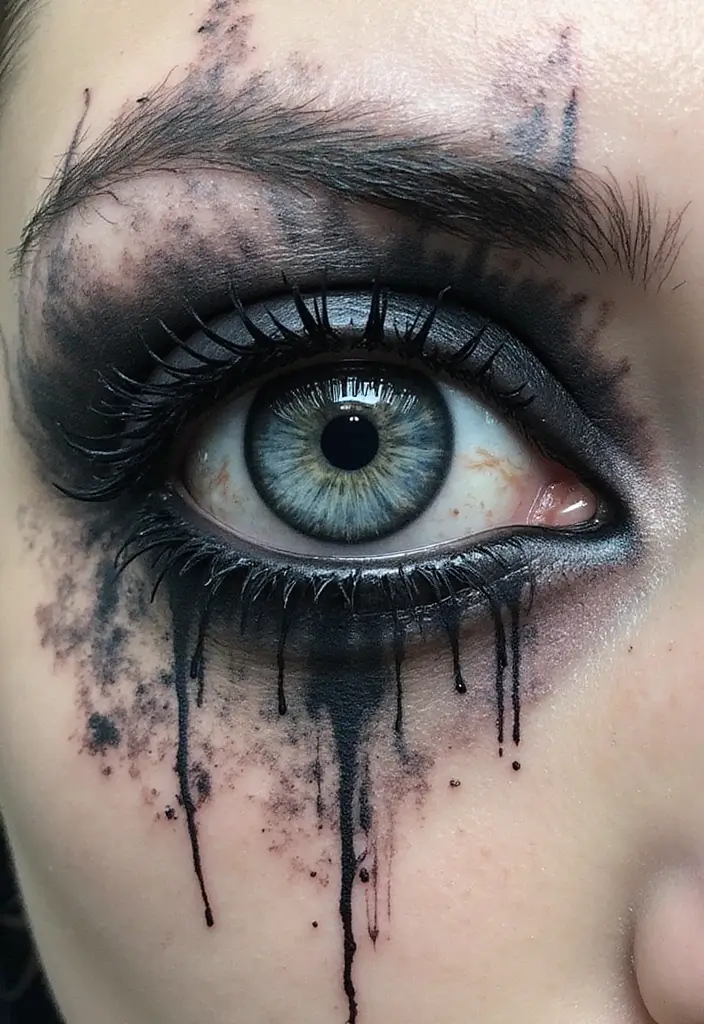 30 Raven Tattoo Shoulder Designs That Look Powerful - 6. Raven's Eye Focus