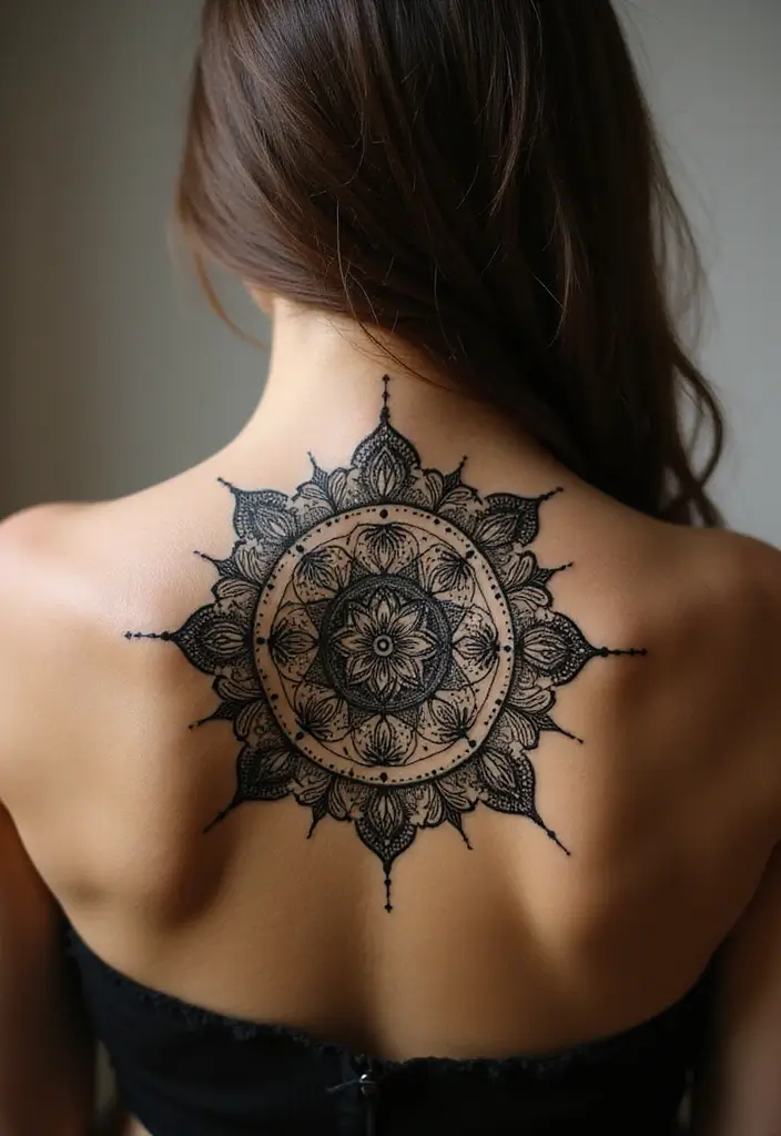 30 Sexiest Tattoos for Women with Confident Style - 6. Mandala Art