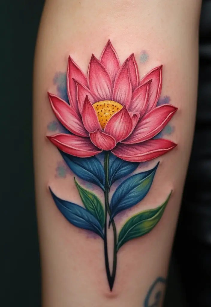 30 Strength Lotus Flower Tattoo Meaning and Designs - 6. Transformation: Embracing Change