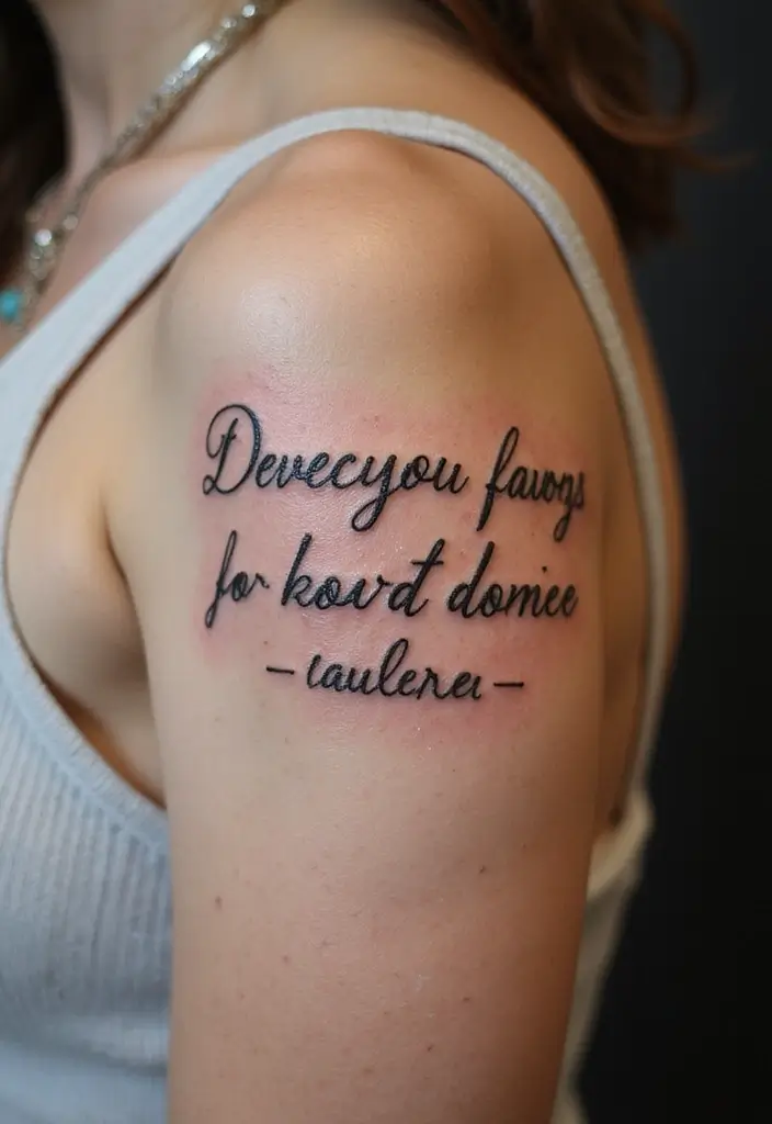 30 Tattooing Is Beauty Enhancement Ideas to Inspire You - 6. Quote Tattoos