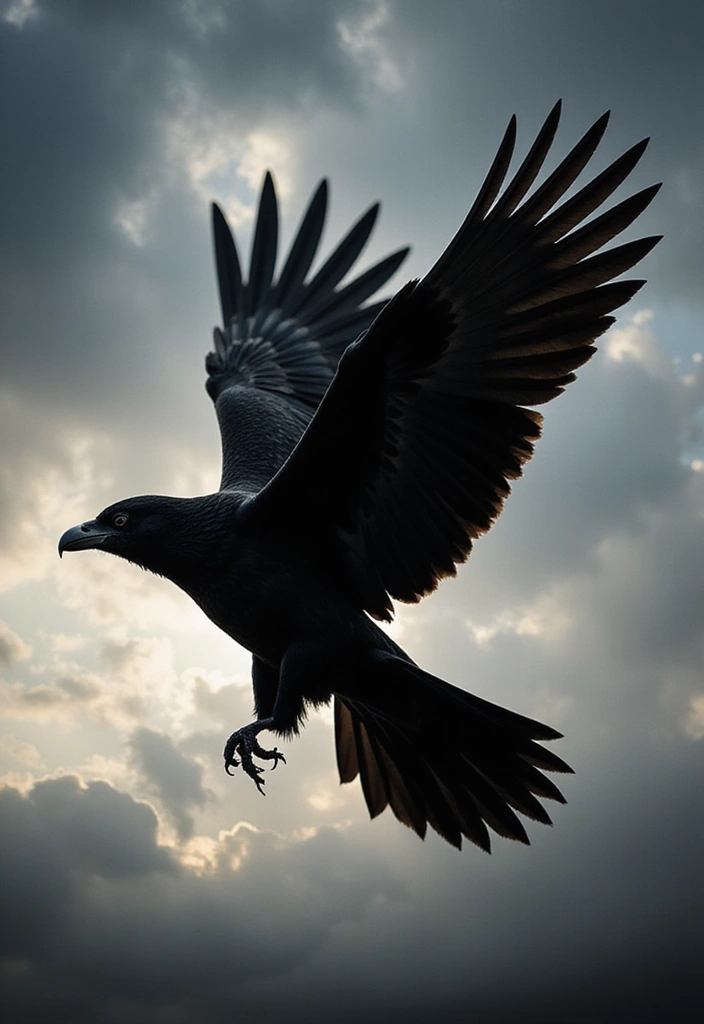 30 Black Bird Tattoo Meaning and Unique Designs - 7. Strength and Resilience