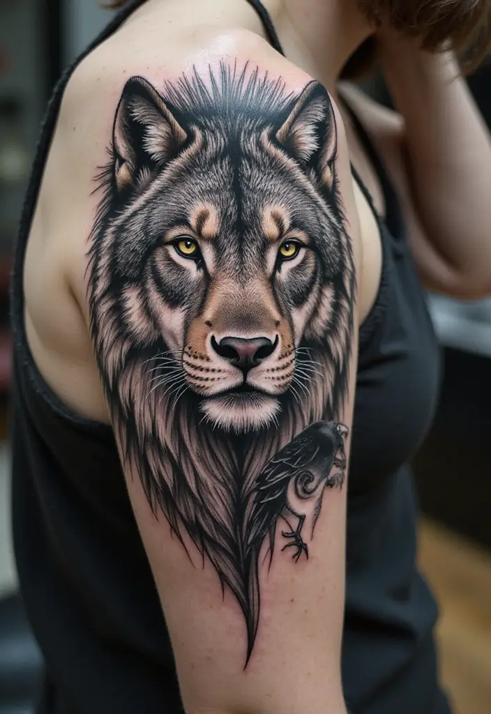 30 Blackwork Tattoo Ideas That Are Bold and Artistic - 7. Animal Portraits