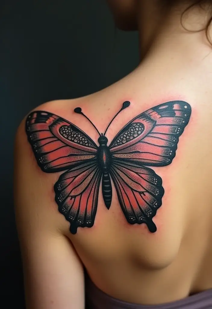 30 Butterfly Tattoos on Shoulder for Graceful Inspiration - 7. Butterfly Mandalas