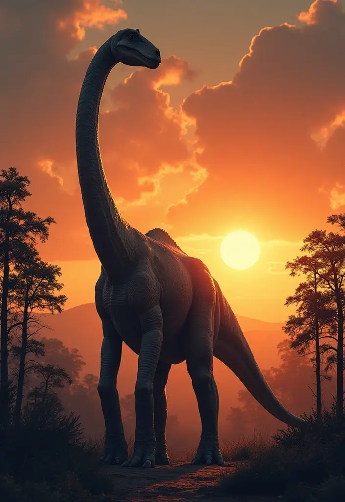 30 Dino Tattoo Meaning and Creative Design Ideas - 7. Brachiosaurus: Reaching for the Sky