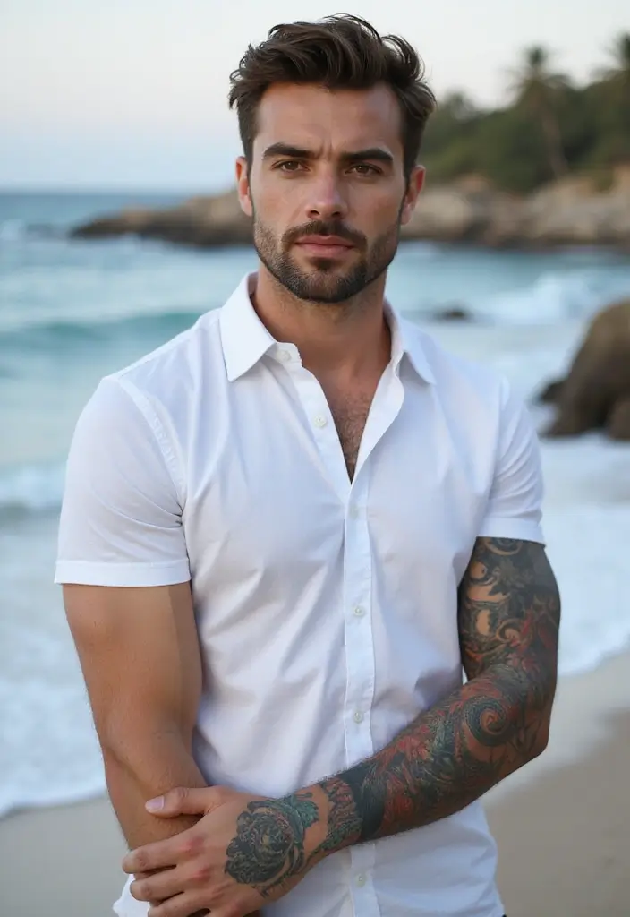 30 Creative Mermaid Tattoos for Men with Ocean Spirit - 7. Traditional Mermaid