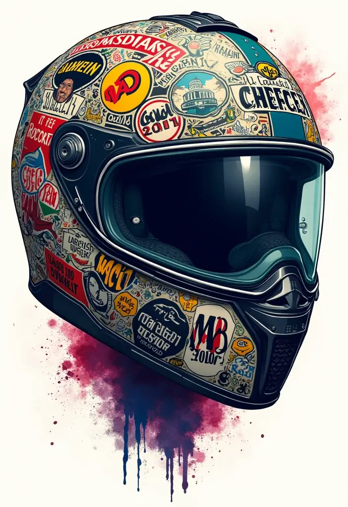 30 Motorcycle Tattoo Ideas for Riders and Enthusiasts - 7. Motorcycle Helmets and Safety