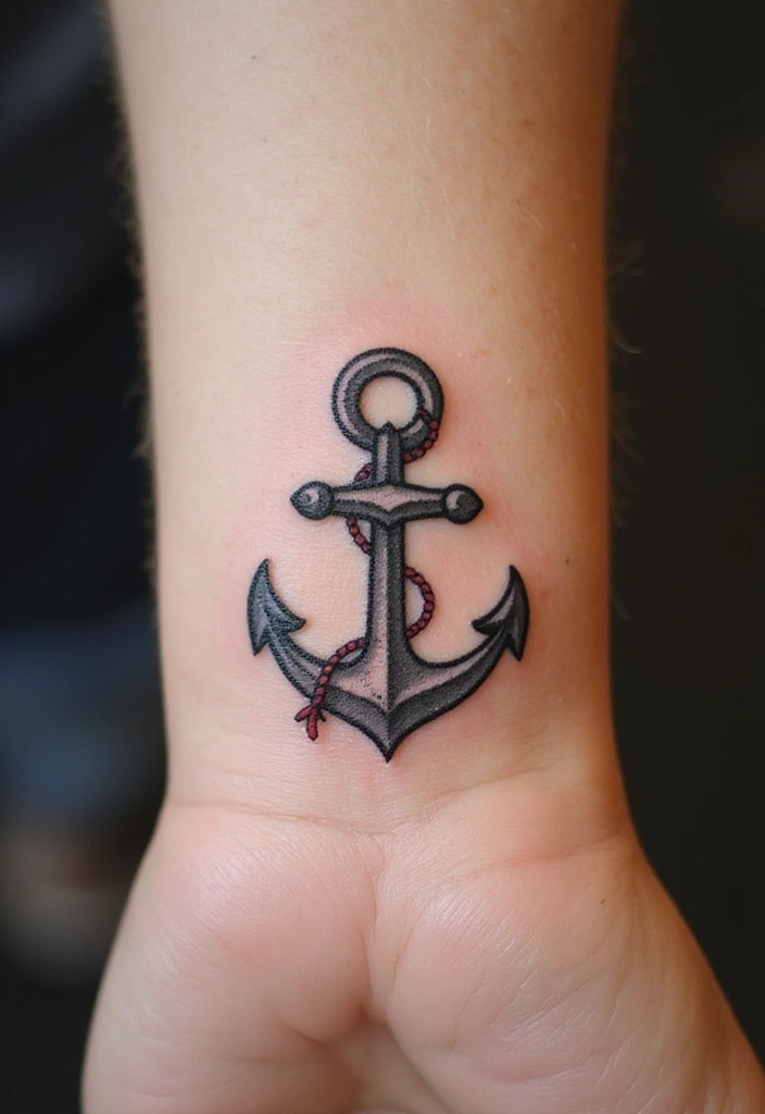 30 Small Tattoo Placements That Make a Big Statement - 7. Tiny Anchor on the Wrist