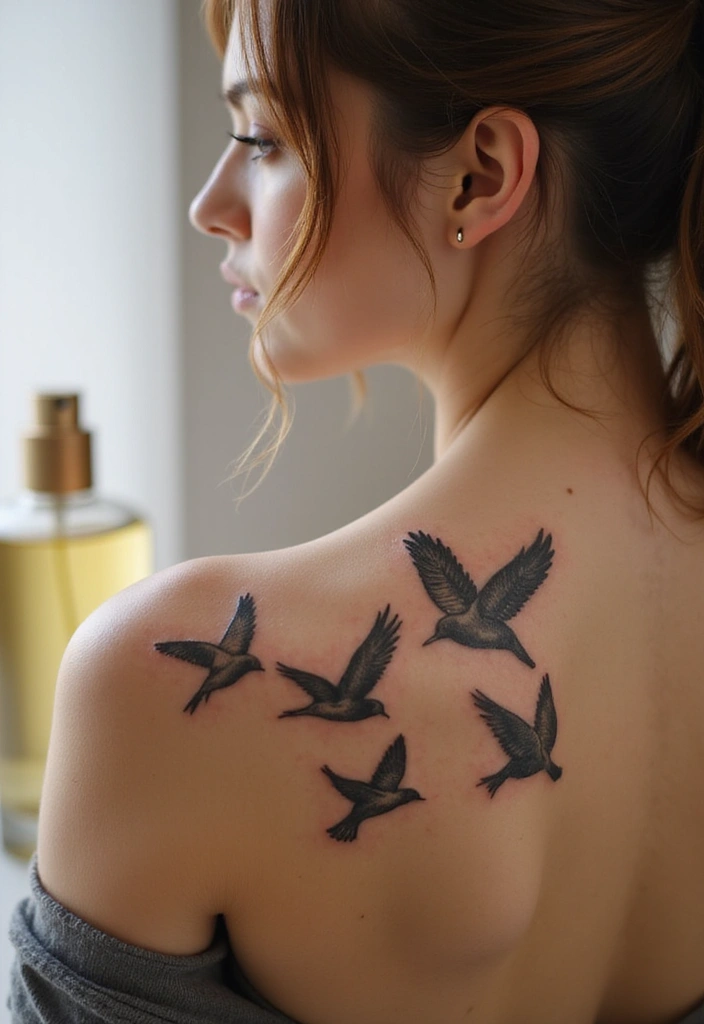 30 Timeless Tattoo Ideas That Never Go Out of Style - 7. Birds in Flight