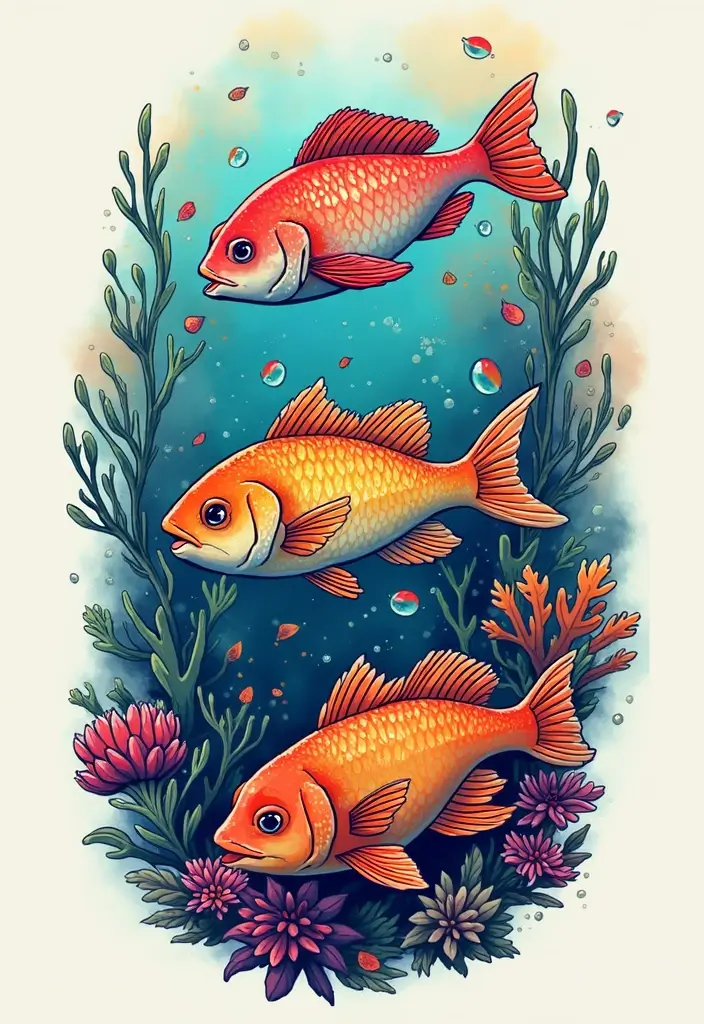 30 Beach Tattoos for Guys with Laid-Back and Cool Vibes - 8. Fish or Marine Life