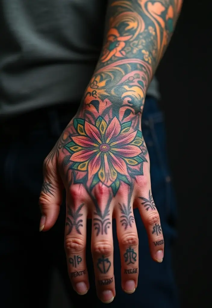30 Most Popular Body Parts for Men to Tattoo - 8. Hand Tattoos