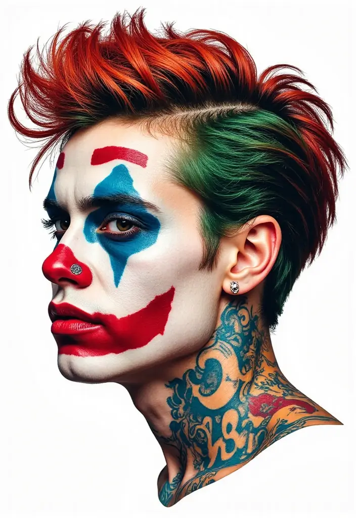 30 Bold Tattoo Head Designs That Stand Out - 8. Pop Culture Icons