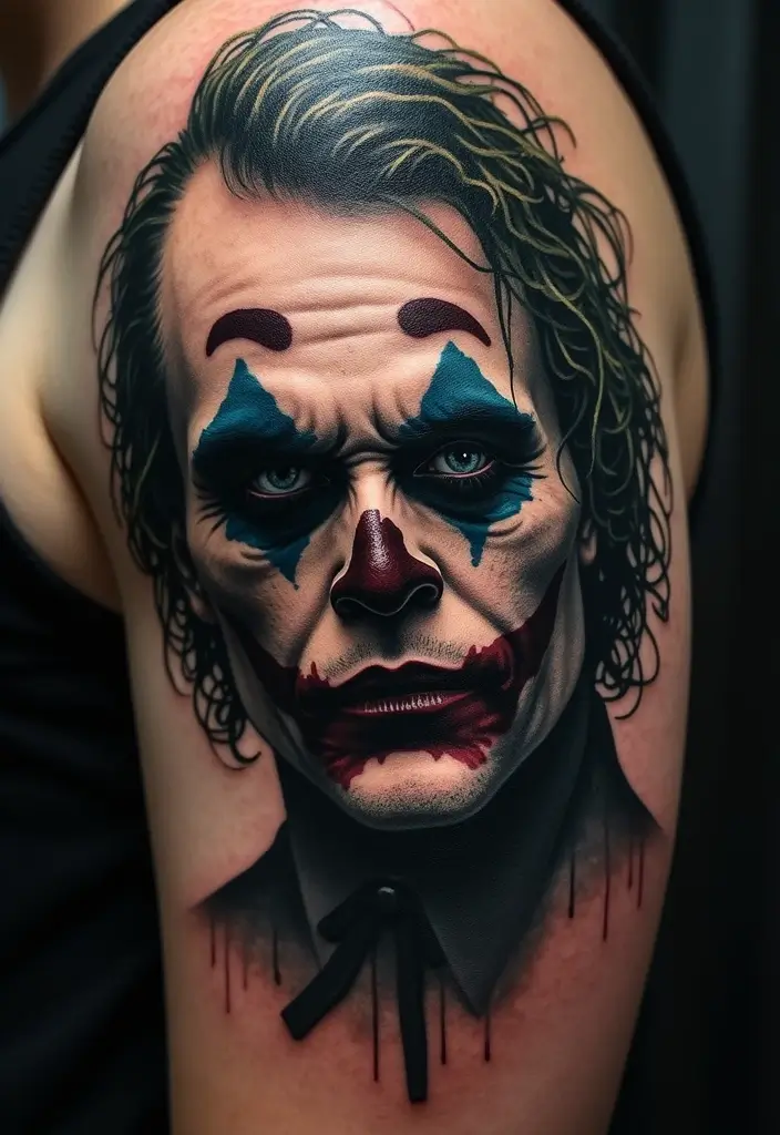 30 The Joker Tattoo Meaning and Unique Designs - 8. The Joker as a Skull