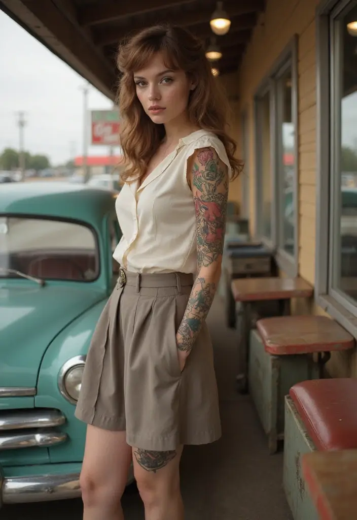 30 Women’s Leg Sleeve Tattoo Ideas That Stand Out - 8. Vintage-Inspired Designs