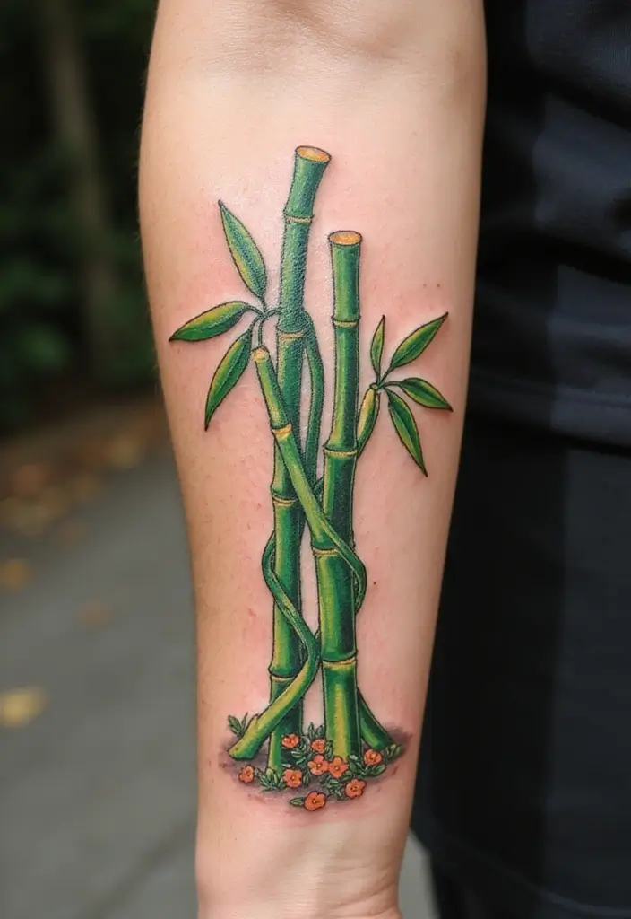 30 Bamboo Tattoo Meaning and Artistic Designs - 9. Unity and Togetherness