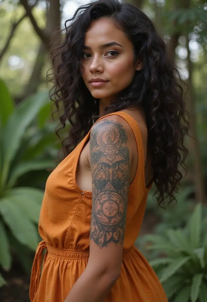 30 Black Hair Tattoos That Make a Bold Statement - 9. Cultural Influences