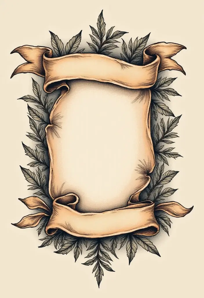 30 LDRSHIP Tattoo Ideas Inspired by Military Values - 9. The Honor Banner