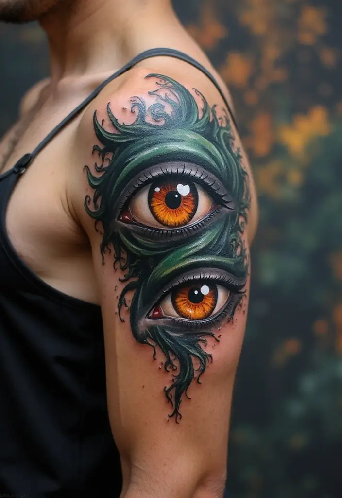 30 Naruto Tattoo Symbols for True Anime Fans - 9. Sage Mode Eyes