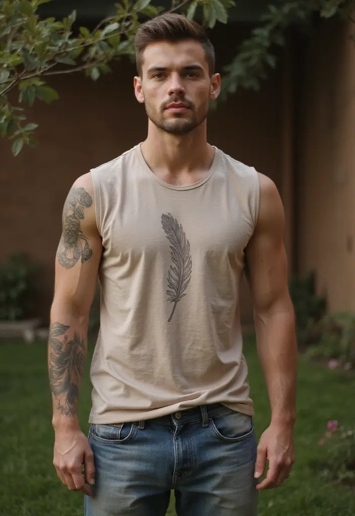 30 Shoulder Tattoos for Men with Meaningful Designs - 9. Feather: Freedom and Spirituality