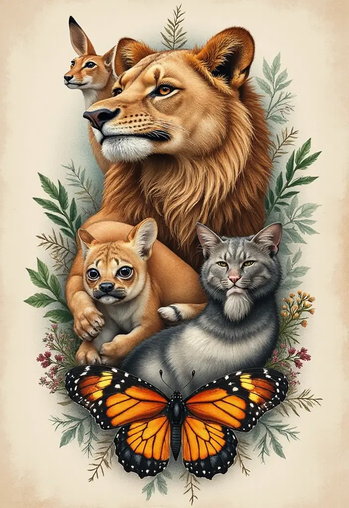 30 Womb Tattoo Concepts with Powerful Feminine Symbolism - 9. Animal Totem Womb Tattoos