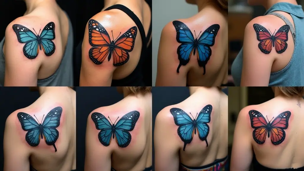 30 Butterfly Tattoos on Shoulder for Graceful Inspiration