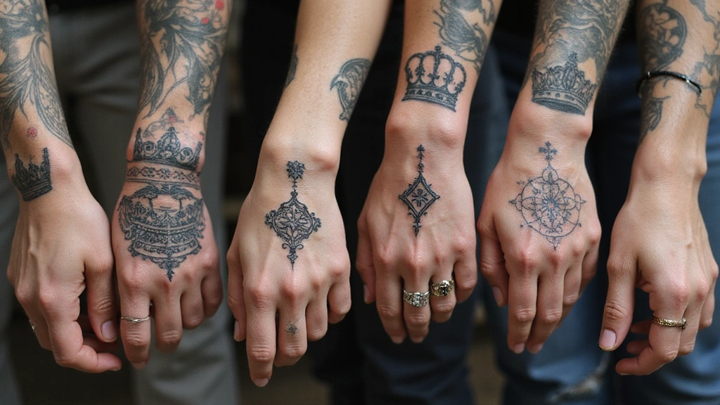 30 King and Queen Tattoos Finger Designs for Couples
